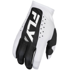 FLY RACING Lite motokrossz kesztyű fehér-fekete motoros kesztyű
