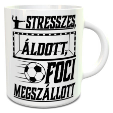  Focis ajándék - Foci megszállott bögre bögrék, csészék