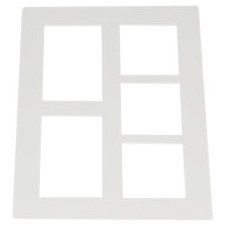 Focus Képkeret - Passepartout kollázs (40x50) - Fehér fényképkeret