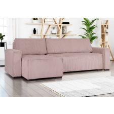 Focus Smart kinyitható univerzális sarokkanapé, halvány rózsaszín bútor