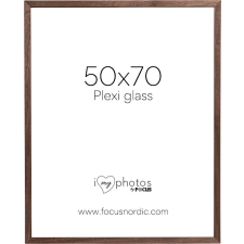 Focus Soul képkeret - diófa furnér (50x70) plexi fényképkeret