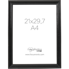 Focus Verona képkeret - Fekete (21x29,7) (A4) fényképkeret