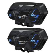Fodsports M1-S Pro motorkerékpár intercom két darabos csomag (fekete) sisakbeszélő