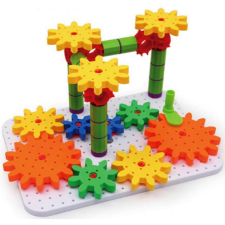  Fogaskerék építő játék szett Amaya kreatív és készségfejlesztő