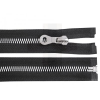  Fogazott cipzár  80 cm - Fekete