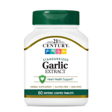 Fokhagyma kivonat Szagtalan 400mg 60 tabletta, 21. század vitamin és táplálékkiegészítő