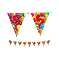 Folat Szülinapi Zászlófüzér Számos - 5. - 10 M party kellék