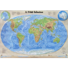  Föld falitérkép keretezett 70x50 cm Föld felszíne térkép keretezve, Föld domborzati térképe, Föld hegy-vízrajzi térkép térkép