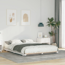  Földi ágykeret Fehér 160 x 210 cm Tömör fenyőfa ágy és ágykellék