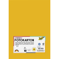 Folia Dekorkarton, A4, 300 g, 50 lap, FOLIA, mélysárga kreatív papír