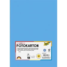 Folia Dekorkarton, A4, 300 g, 50 lap, FOLIA, óceánkék (FL6145033) kreatív papír