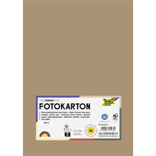 Folia Dekorkarton, A4, 300 g, 50 lap, FOLIA, őzbarna (FL6145075) kreatív papír