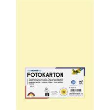 Folia Dekorkarton, A4, 300 g, 50 lap, FOLIA, szalmasárga kreatív papír