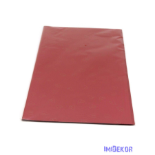  Fólia ív 57x57cm 20db/csomag - Rajzolt szív mintás Bordó dekorációs kellék