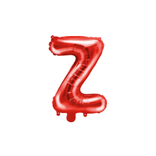  Fólia léggömb betű &#039;&#039;Z&#039;&#039;, 35cm, piros party kellék