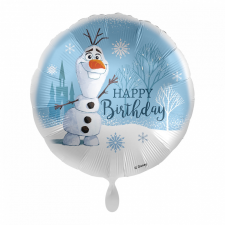 Fólia lufi - Disney - Jégvarázs Olaf Snow - Happy Birthday 43 cm party kellék