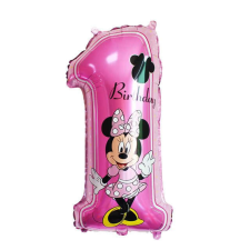 Fólia lufi Minnie egér, 1 figura, 70 x 35 CM party kellék