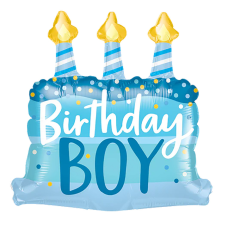 Fólia lufi – Születésnapi torta – Birthday BOY party kellék