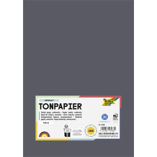 Folia Színes papír, A4, 130 g, 100 lap, FOLIA, antracitszürke (FL6488) kreatív papír