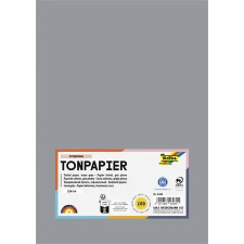 Folia Színes papír, A4, 130 g, 100 lap, FOLIA, kőszürke kreatív papír