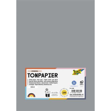 Folia Színes papír, A4, 130 g, 100 lap, FOLIA, kőszürke (FL6484) kreatív papír