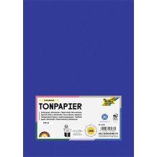 Folia Színes papír, A4, 130 g, 100 lap, FOLIA, mélykék (FL6436) kreatív papír