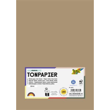 Folia Színes papír, A4, 130 g, 100 lap, FOLIA, őzbarna (FL6475) kreatív papír