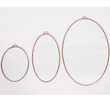 Fóliázott üveg 3mm ovál 8cm x 14cm dekorálható tárgy