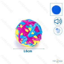  Fonallal borított kemény labda csörgővel 6cm játék macskáknak