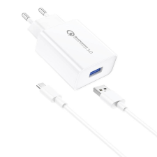 Foneng Fali töltő Foneng EU13 + USB-Micro USB kábel, 3A (fehér) mobiltelefon kellék