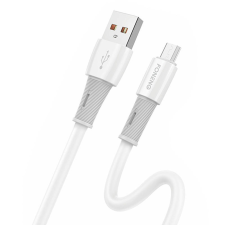 Foneng kábel USB-Micro, X86 elasztikus 3A, 1.2m (fehér) kábel és adapter