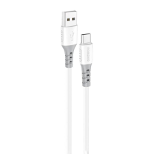 Foneng X66 USB-A - USB-C kábel 1m fehér-szürke (6970462516736) kábel és adapter