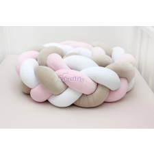  Fonott rácsvédő 210-es bézs /fehér/rózsaszín bababiztonság