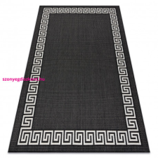  Fonott sizal flat szőnyeg 49373690 Görög fekete / krém 120x170 cm lakástextília