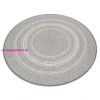  Fonott sizal Flat szőnyeg kör 48837637 Boho, fonat szürke kör 120 cm