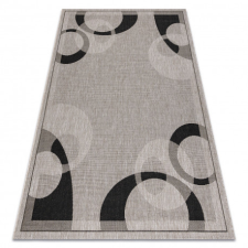 Fonott sizal floorlux szőnyeg 20078 ezüst / fekete 120x170 cm lakástextília
