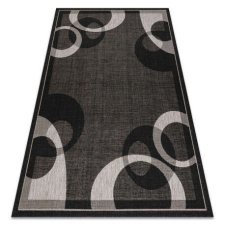 Fonott sizal floorlux szőnyeg 20078 FEKETE / ezüst 140x200 cm lakástextília