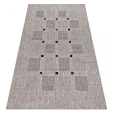 Fonott sizal floorlux szőnyeg 20079 Négyszögletes ezüst / fekete 160x230 cm lakástextília
