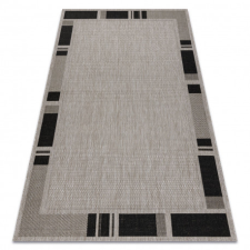 Fonott sizal floorlux szőnyeg 20195 ezüst / FEKETE 80x150 cm lakástextília