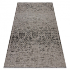 Fonott sizal floorlux szőnyeg 20211 ezüst / FEKETE 80x150 cm lakástextília