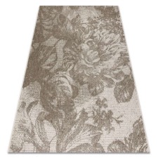 Fonott sizal floorlux szőnyeg 20491 virágok pezsgő / sötét szürke 200x290 cm lakástextília