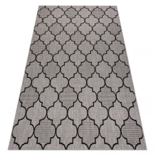 Fonott sizal floorlux szőnyeg 20607 marokkói rácsos ezüst / fekete 240x330 cm lakástextília