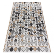 Fonott sizal szőnyeg COOPER Gyémánt, Cikcakk 22217 ecru / fekete 160x220 cm lakástextília