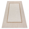  Fonott sizal szőnyeg SION Keret 21782 lapos szövött ecru / bézs 160x220 cm