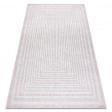 Fonott sizal szőnyeg SION labirintus 22376 lapos szövött rózsaszín / ecru 160x220 cm lakástextília