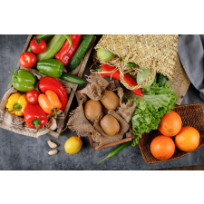  Food22 tapéta - zöldség és gyümölcs, 400 x 250 cm tapéta, díszléc és más dekoráció