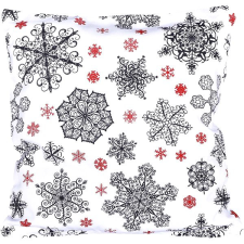 Forbyt karácsonyi, fekete és piros pehely 40 × 40 cm lakástextília