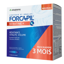 Forcapil Keratin+ Hajregeneráló és hajerősítő kapszula 180 db vitamin és táplálékkiegészítő