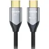 Forcell Cafule HDMI 2.1 kábel, 8K 60Hz / 4K 120Hz, HDR, eARC, VRR, 48Gbps, 1m, fekete