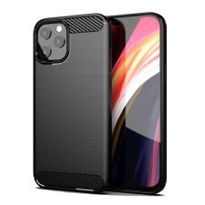 Forcell Carbon hátlap tok Apple iPhone 14, fekete tok és táska